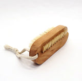 Wooden natural bristle nail brush, eco-friendly bath accessory