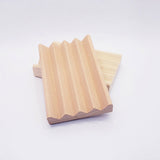 Wood soap dish, 4 inch, natural, sustainable and eco-friendly.