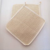Natural Sisal fiber Washcloth 10"